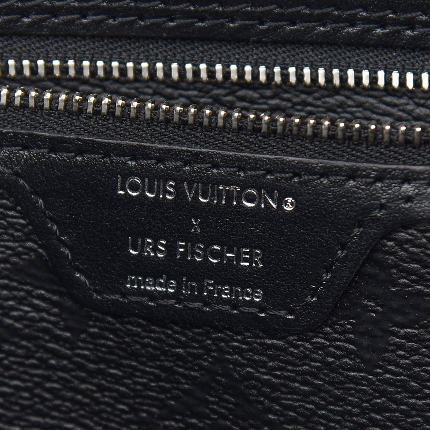 X UF Tufted Monogram Neverfull MM Black White