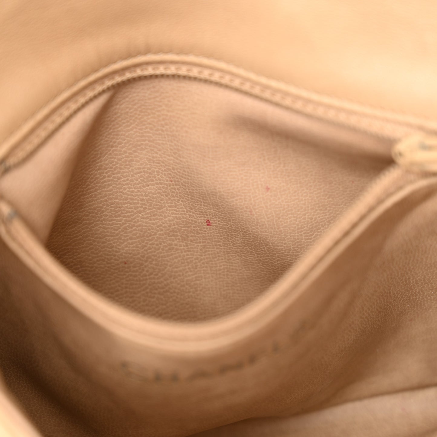 Lambskin Quilted Flap Waist Belt Bag 70 28 Beige