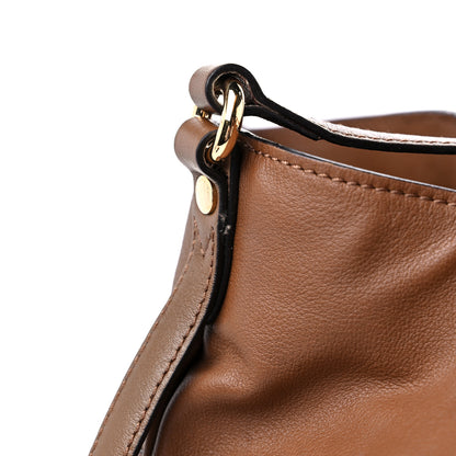 Burberry Calfskin Haymarket Check Small Canterbury Tote Brown 15 of 15