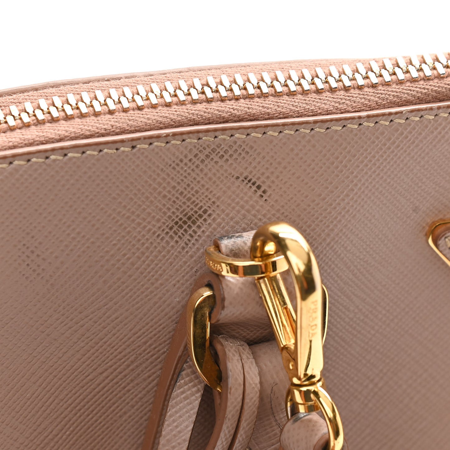 Saffiano Lux Medium Promenade Tote Cammeo