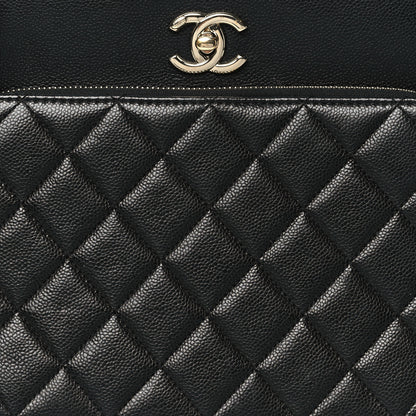Chanel Caviar Quilted Small Business Affinity Shopping Bag Black 8 of 10