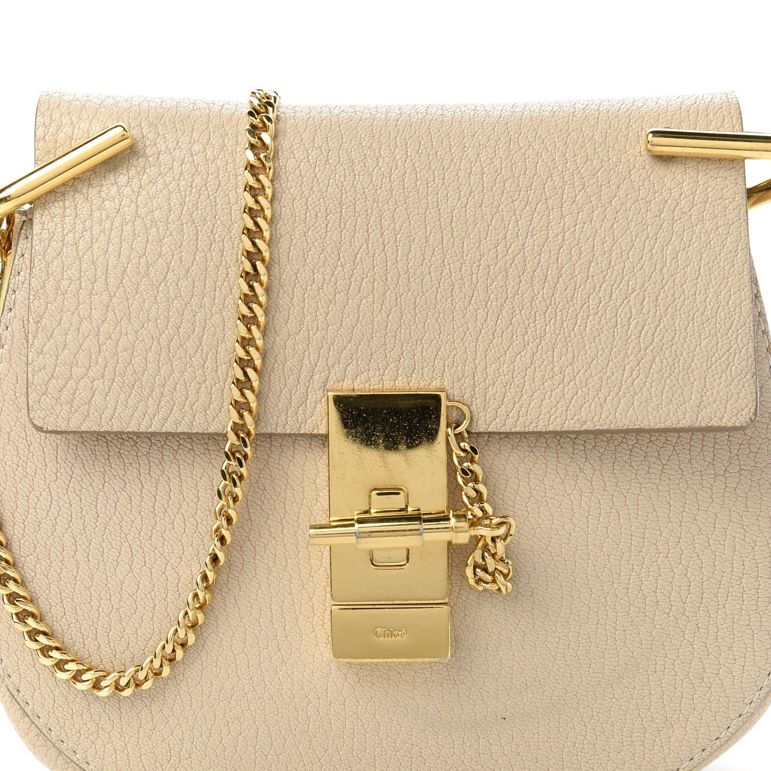 Chloe Grained Lambskin Drew Shoulder Bag Abstract White 10 of 10