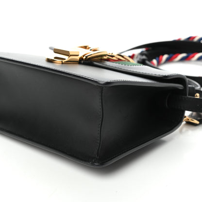 Gucci Calfskin Mini Sylvie Top Handle Bag Black 9 of 10