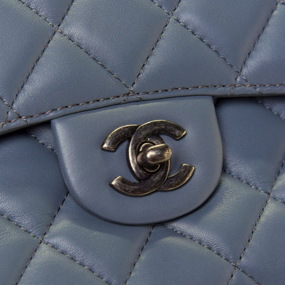 Chanel Lambskin Quilted Hobo Blue 27 of 32