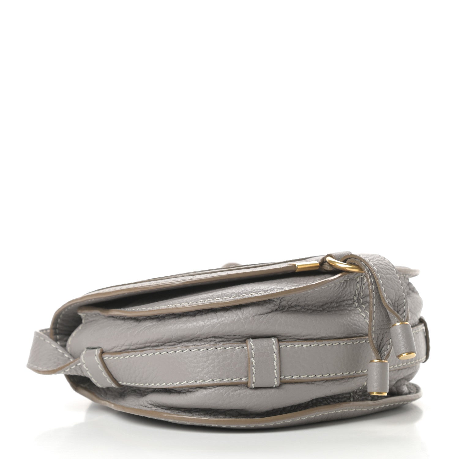 Chloe Calfskin Mini Marcie Round Crossbody Bag Cashmere Grey 4 of 15