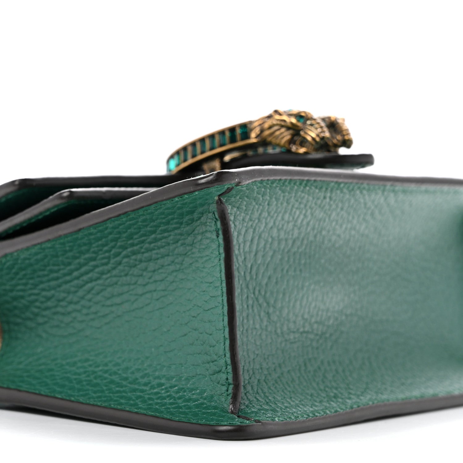 Gucci Dollar Calfskin Crystal Mini Dionysus Top Handle Bag Emerald 9 of 10