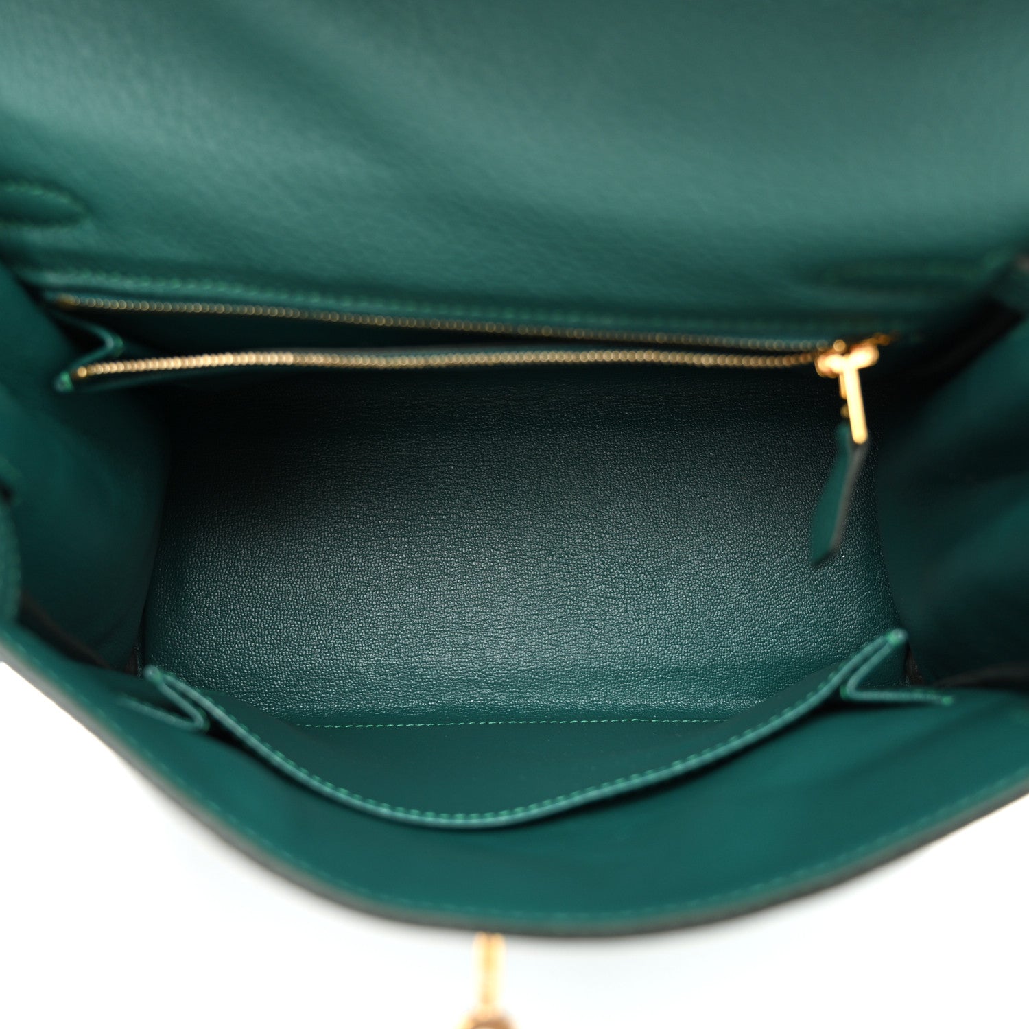 Hermes Togo Kelly Retourne 25 Malachite 5 of 10