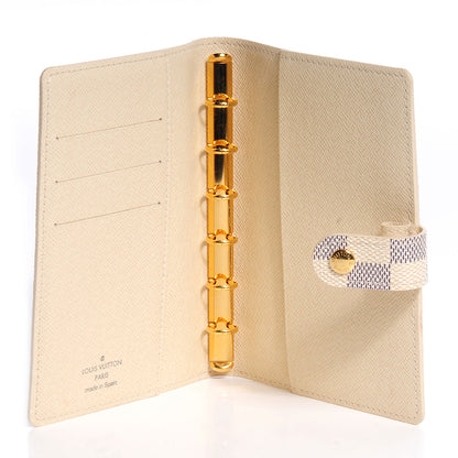 Louis Vuitton Damier Azur Small Ring Agenda Cover 5 of 7