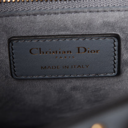 Christian Dior Calfskin Cannage Studded Medium Supple Lady Dior Grey 6 of 7