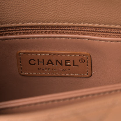 Chanel Caviar Quilted Mini Coco Handle Flap Brown 6 of 11