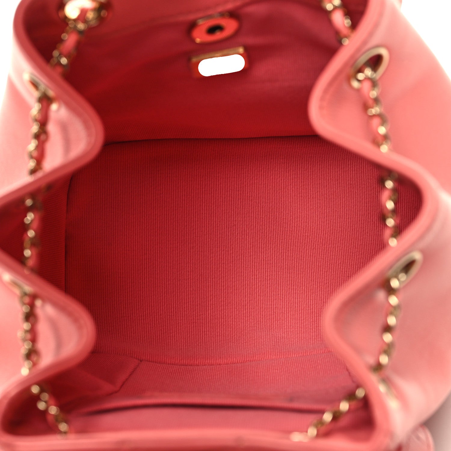 Chanel Lambskin Quilted Small Duma Drawstring Backpack Pink 5 of 10