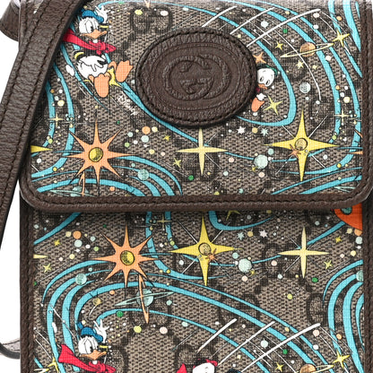 Gucci X DISNEY GG Supreme Monogram Donald Duck Mini Interlocking G Crossbody Bag Beige Multicolor New Acero 7 of 10