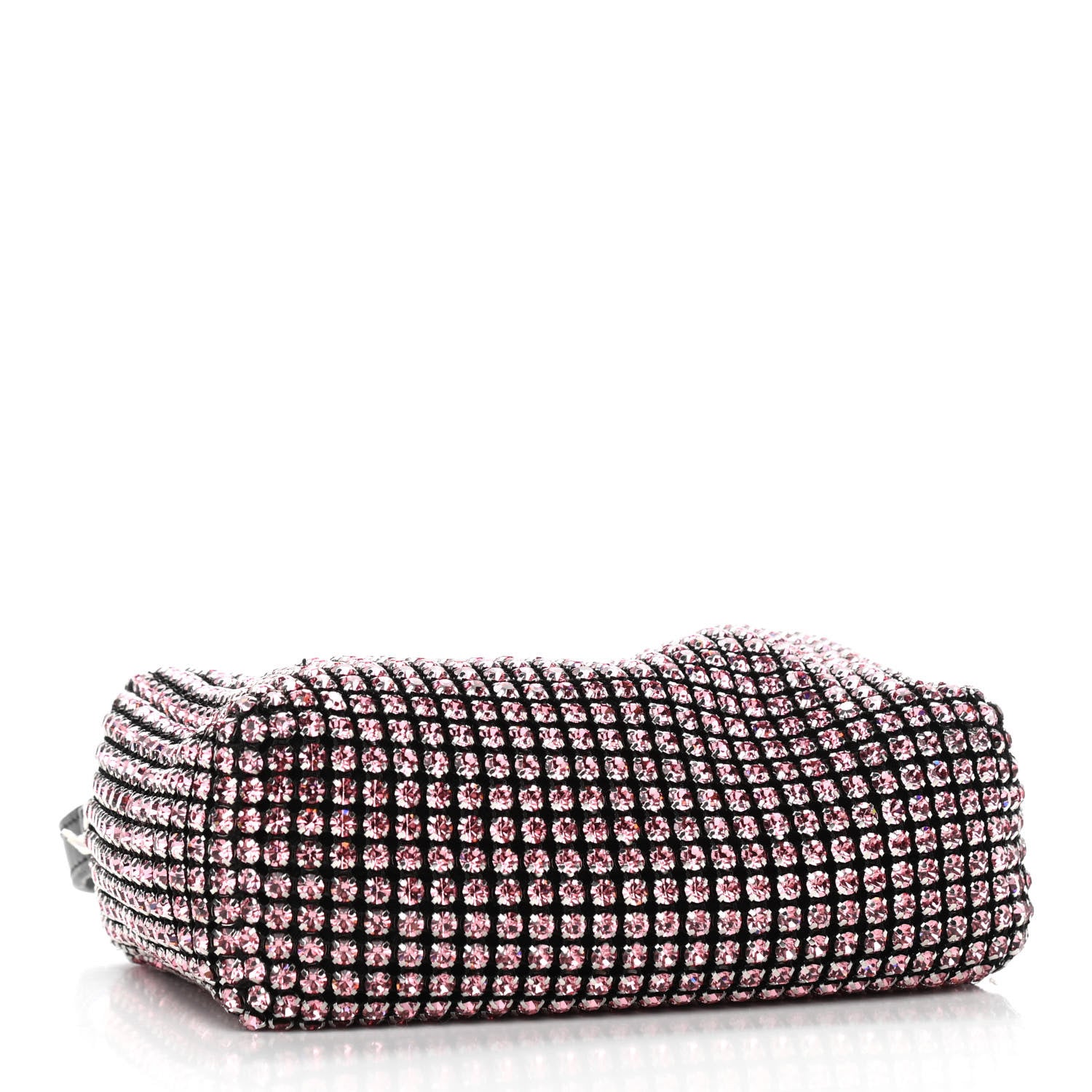 Alexander Wang Mesh Crystal Rhinestone Mini Heiress Pouch Pink 3 of 9