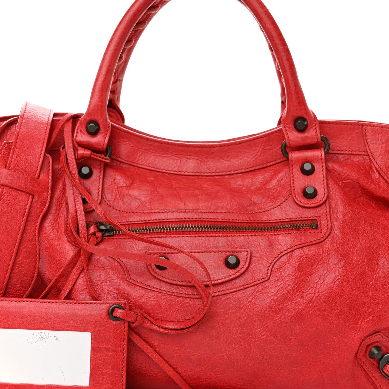 Balenciaga Agneau Classic Hardware City Rouge Coquelicot 7 of 9