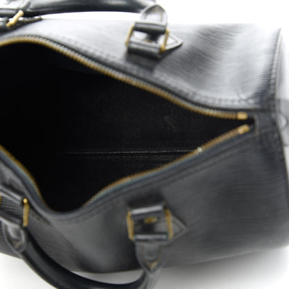 Louis Vuitton Epi Speedy 25 Black 5 of 12
