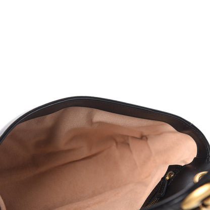 Gucci Calfskin Matelasse Small GG Marmont Shoulder Bag Black 6 of 11