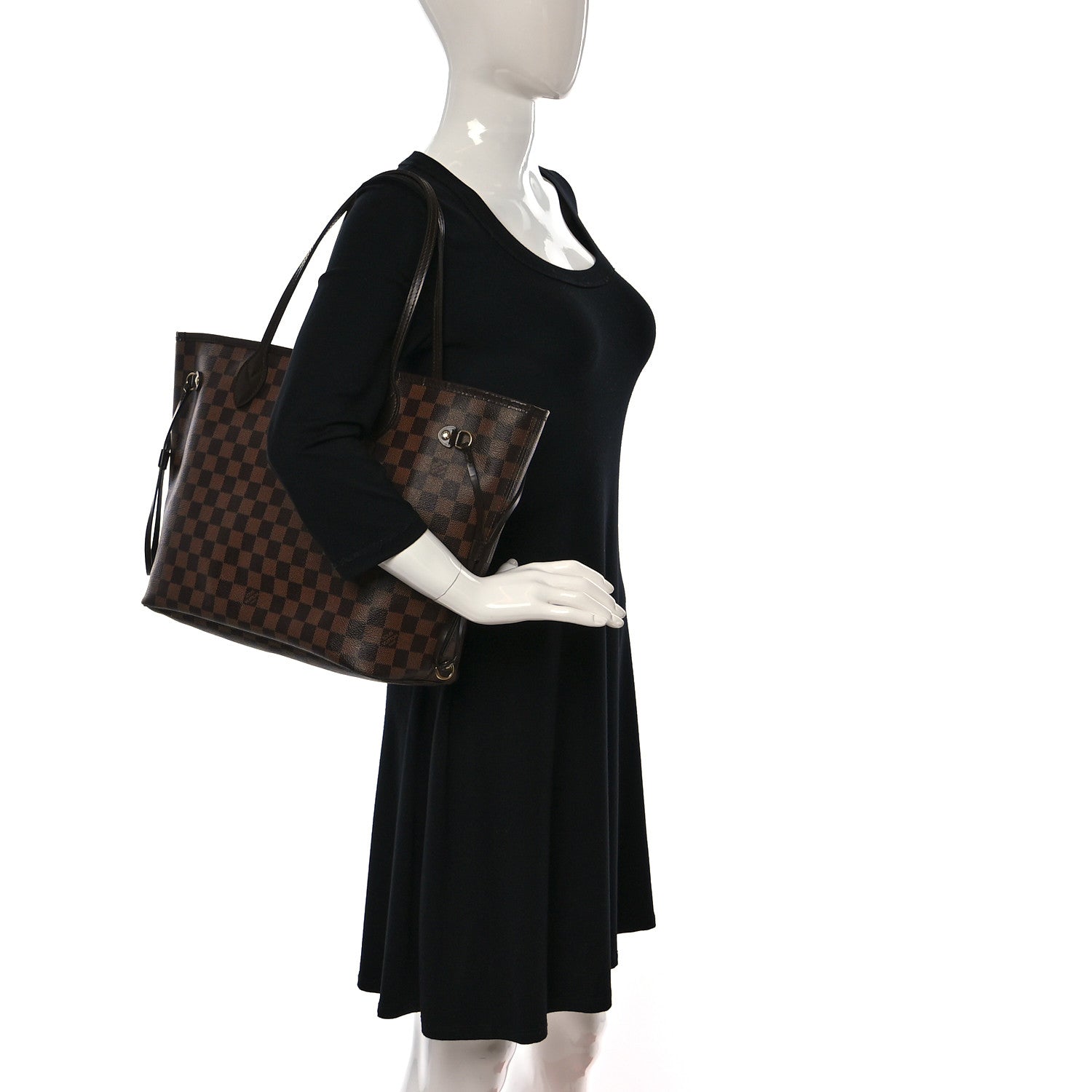 Louis Vuitton Damier Ebene Neverfull MM 2 of 14