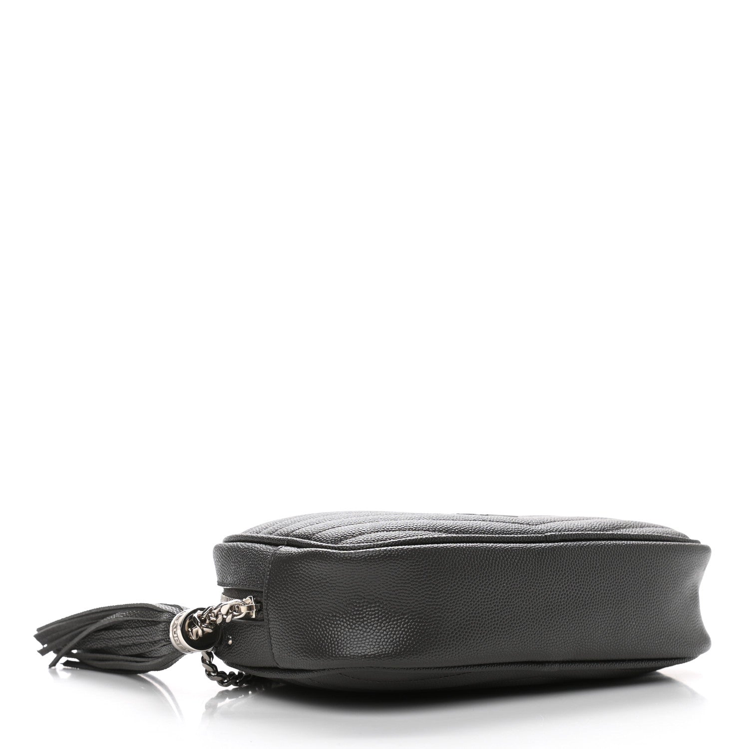Saint Laurent Grain De Poudre Matelasse Monogram Mini Lou Camera Bag Asphalt 4 of 11