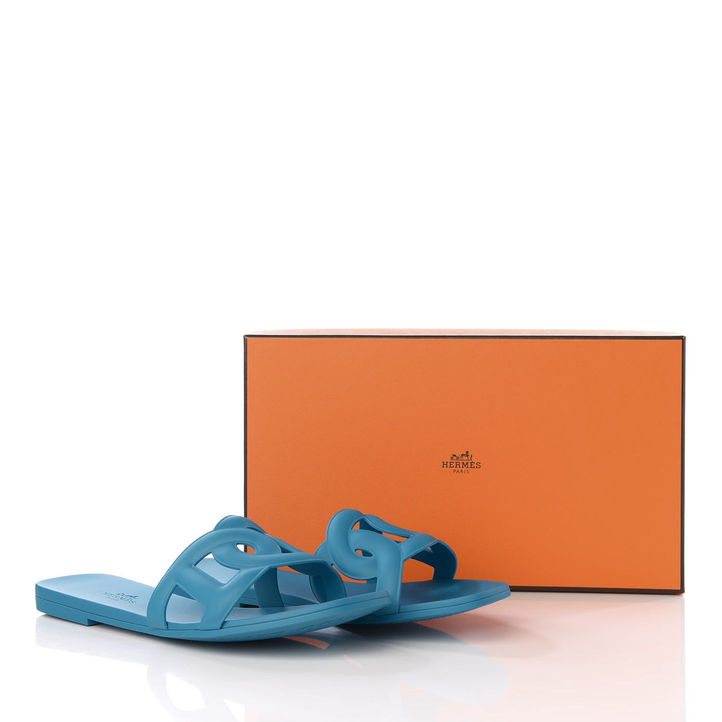 Rubber Aloha Sandals 38 Bleu Vif