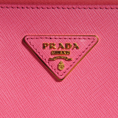 Prada Saffiano Medium Galleria Double Zip Tote Geranio 9 of 10