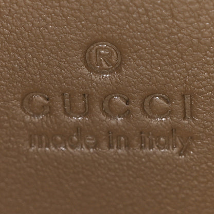 Gucci Sakai Be Green Calfskin Diagonal Stitched Blondie Top Handle Bag Craclet Brown 5 of 9