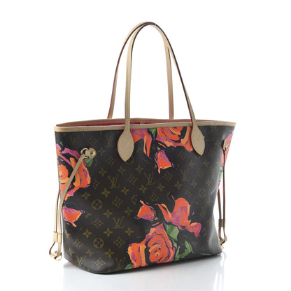 Louis Vuitton Monogram Roses Neverfull MM 3 of 10