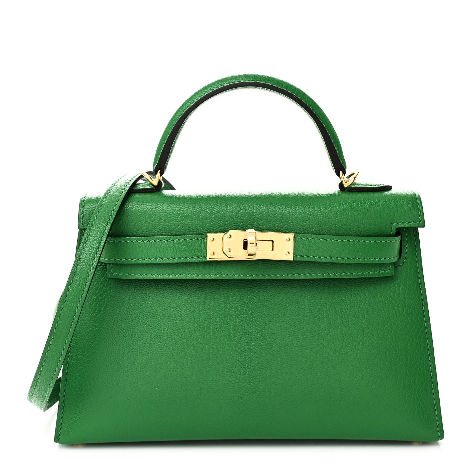 Hermes Chevre Mysore Mini Kelly Sellier 20 Bambou 1 of 9