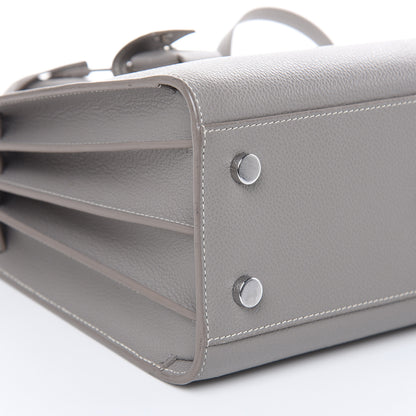 Saint Laurent Grained Calfskin Topstich Baby Sac De Jour Fog 9 of 15
