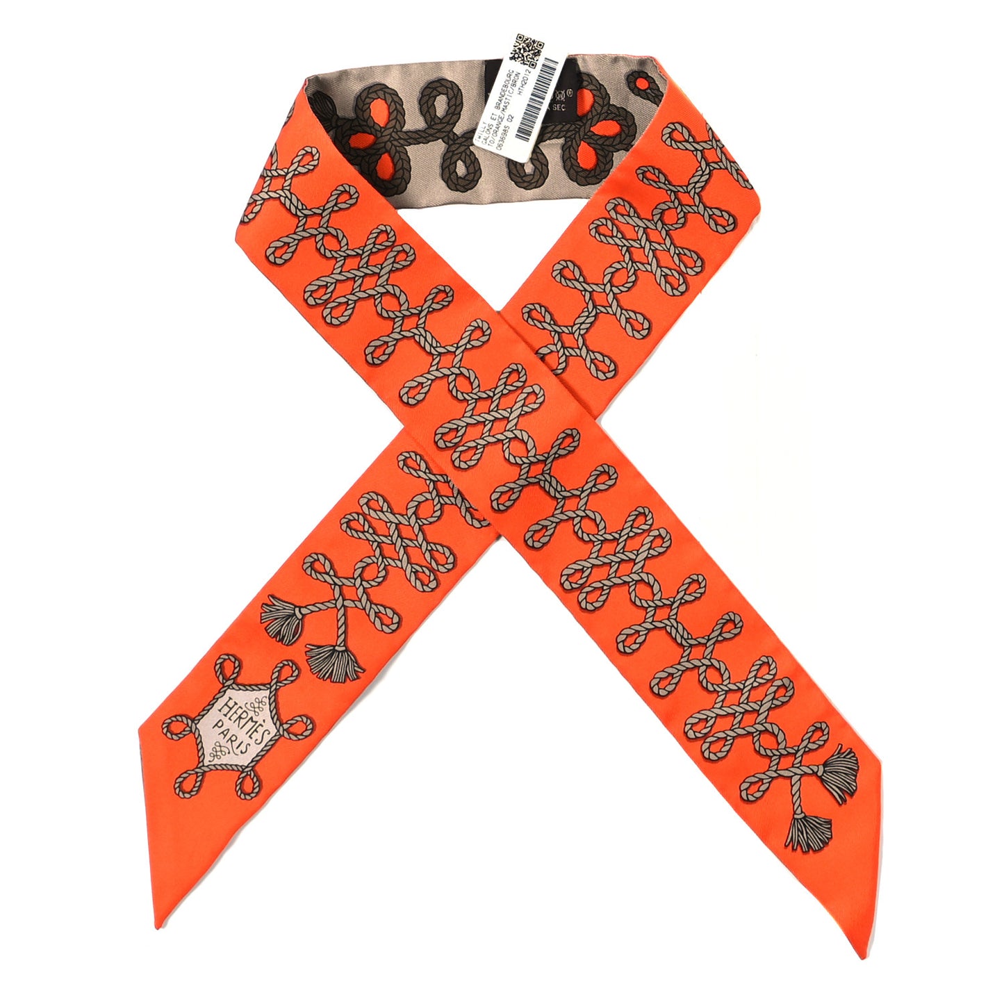Silk Galons Et Brandebourg Twilly Orange Mastic Bronze