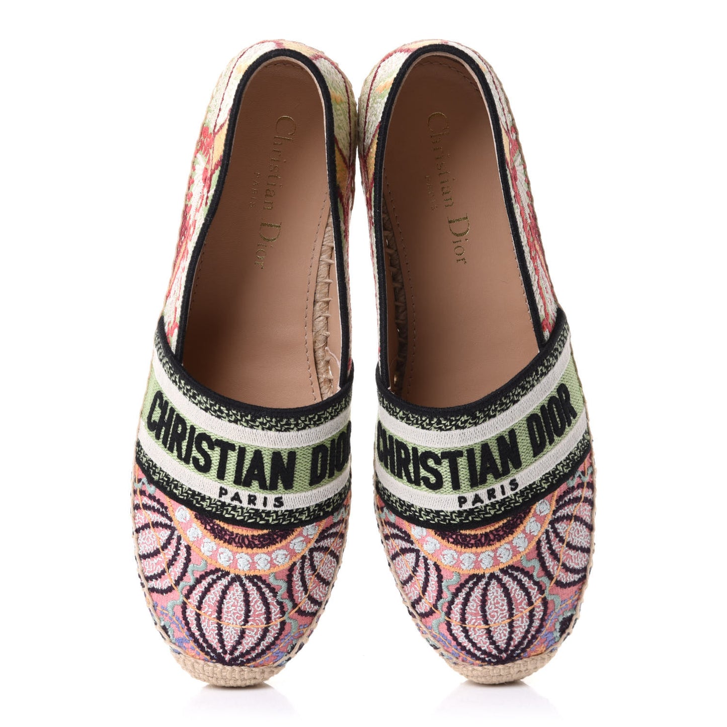 Embroidered Dior In Lights Granville Espadrille 38 Multicolor