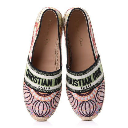 Christian Dior Embroidered Dior In Lights Granville Espadrille 38 Multicolor 5 of 10