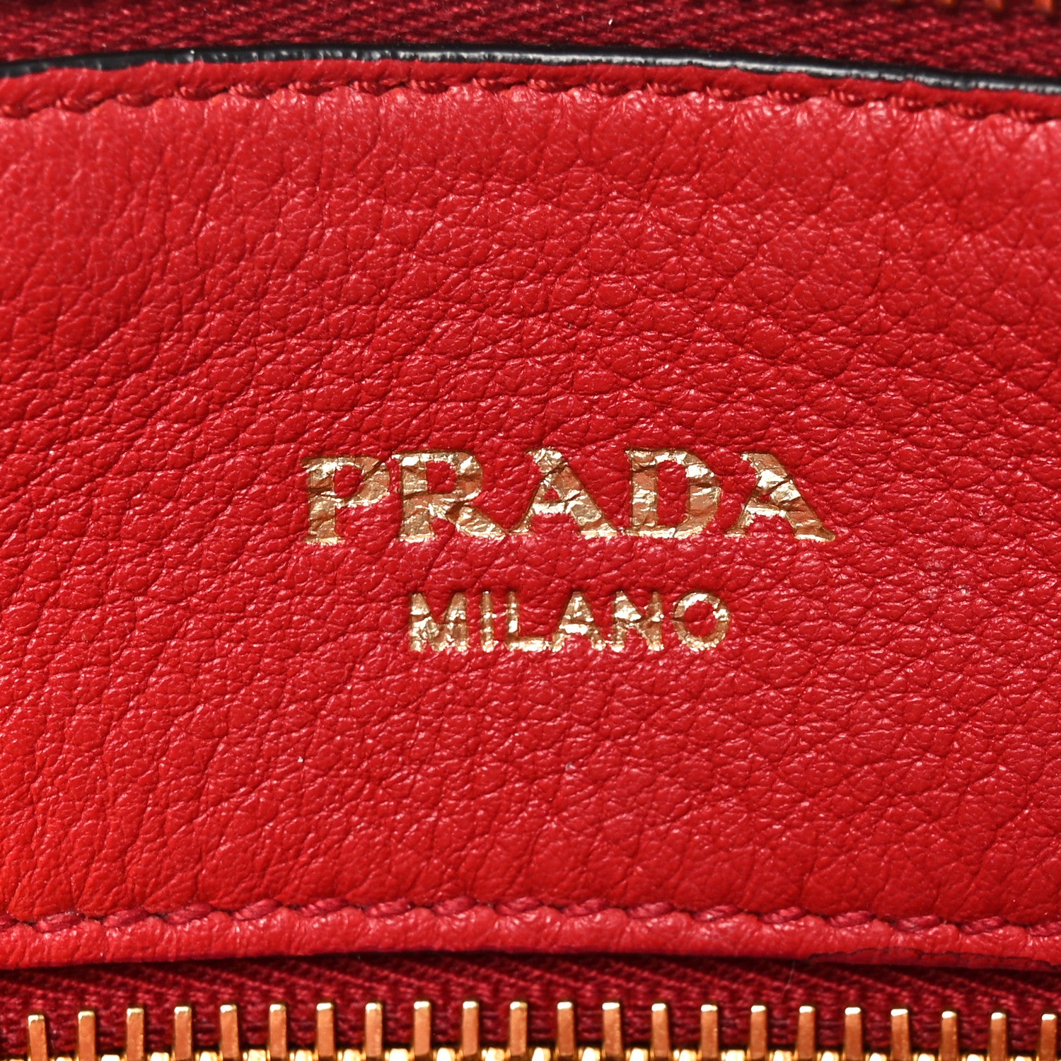Prada Vitello Daino Tote Fuoco 6 of 9
