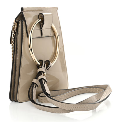 Chloe Patent Calfskin Little Horses Debossed Mini Faye Bag Motty Grey 3 of 10