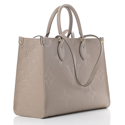 Louis Vuitton Empreinte Monogram Giant Onthego MM Tourterelle 3 of 11