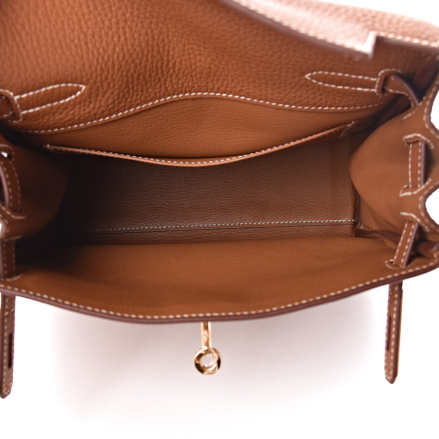 Taurillon Clemence Kelly Ado Backpack Gold