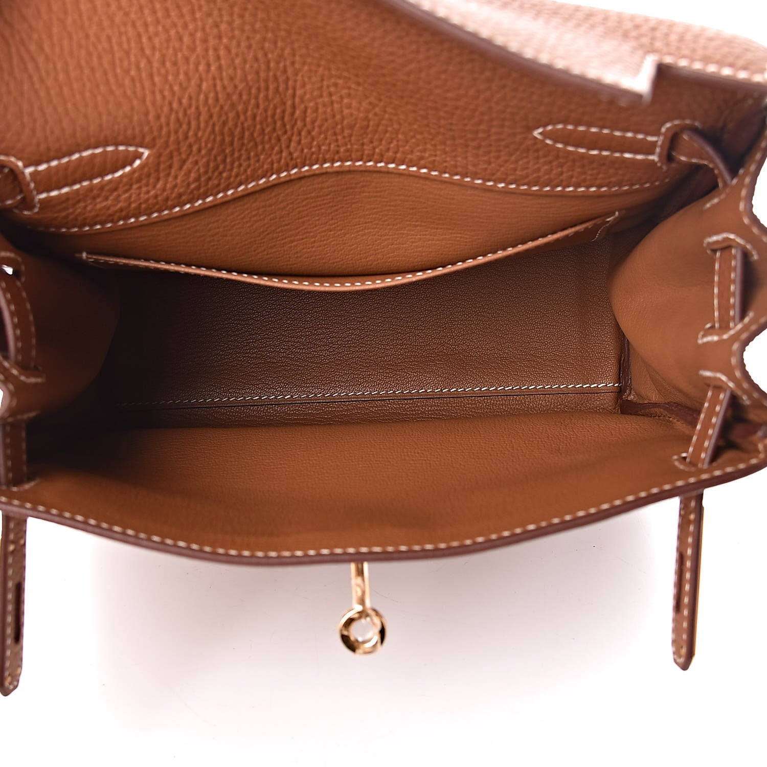 Hermes Taurillon Clemence Kelly Ado Backpack Gold 5 of 11