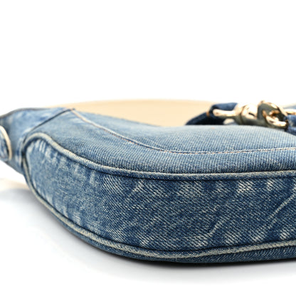 Gucci Denim Small Jackie Shoulder Bag Blue Denim 9 of 10