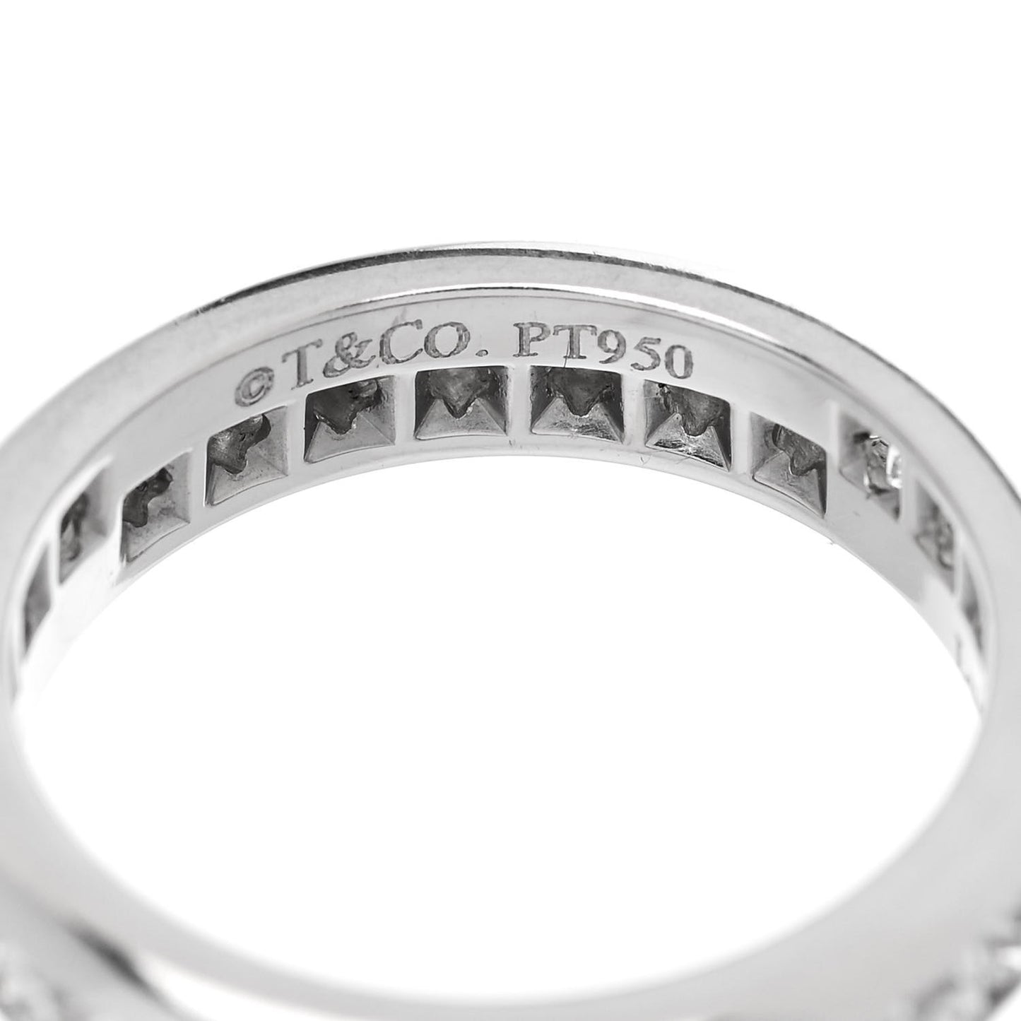Platinum Diamond 4mm Lucida Full Circle Band Ring 48 4.5