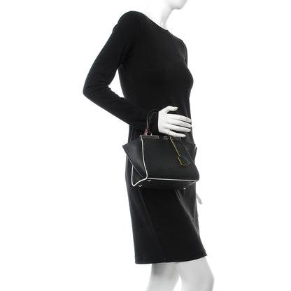 Fendi Vitello Dolce Mini 3Jours Tote Black 3 of 8