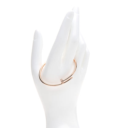 Cartier 18K Pink Gold Diamond Small Juste Un Clou Bracelet 15 2 of 6