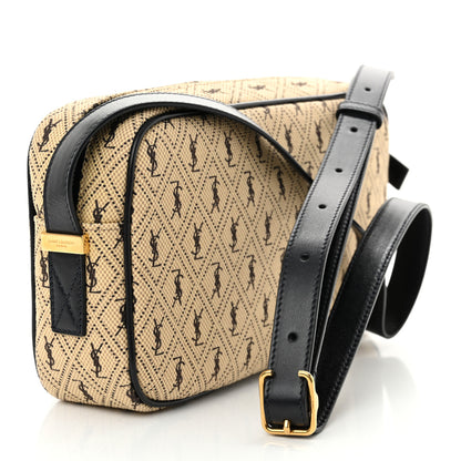 Saint Laurent Canvas Monogram All Over Camera Bag Beige 3 of 10