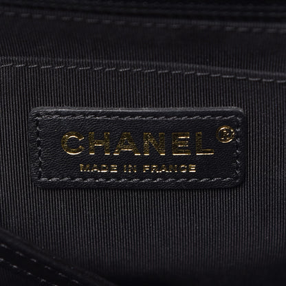 Chanel Aged Calfskin Chevron Quilted Backpack Black 6 of 7