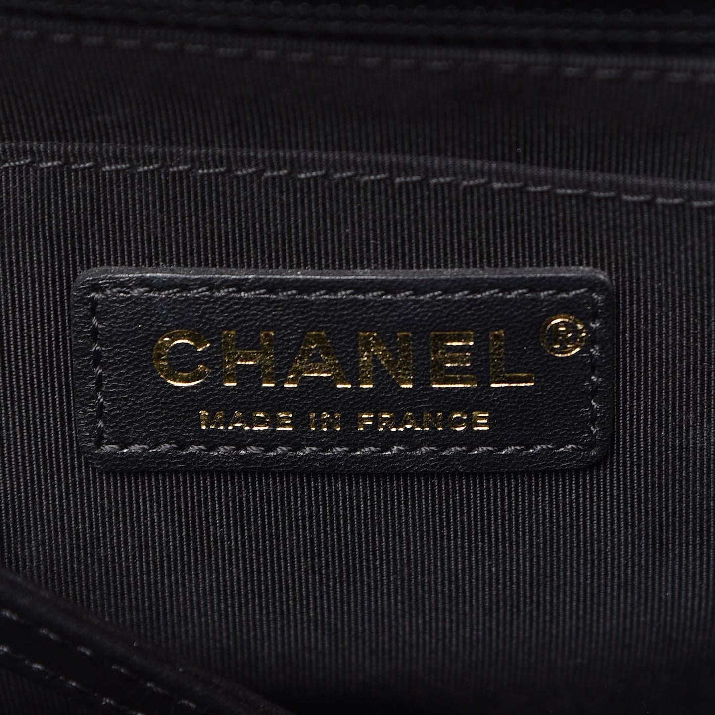Aged Calfskin Chevron Quilted Backpack Black