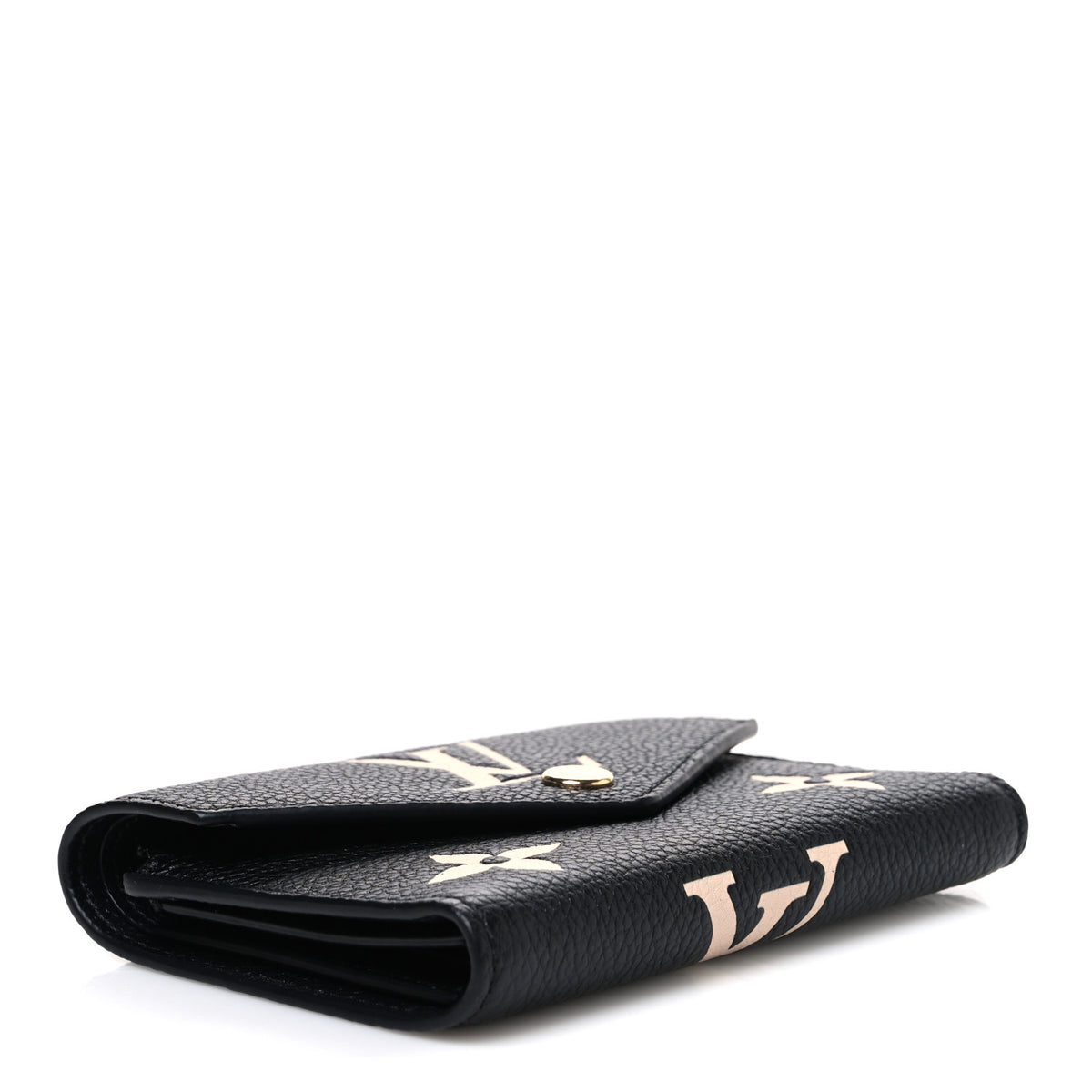 Louis Vuitton Empreinte Monogram Giant Victorine Wallet Black Beige 4 of 7