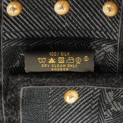 Louis Vuitton Silk Monogram New Denim Bandeau Black 4 of 5