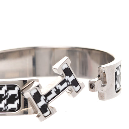 Hermes Enamel Cheval Pixel Clic Clac H Bracelet PM Black White 5 of 6