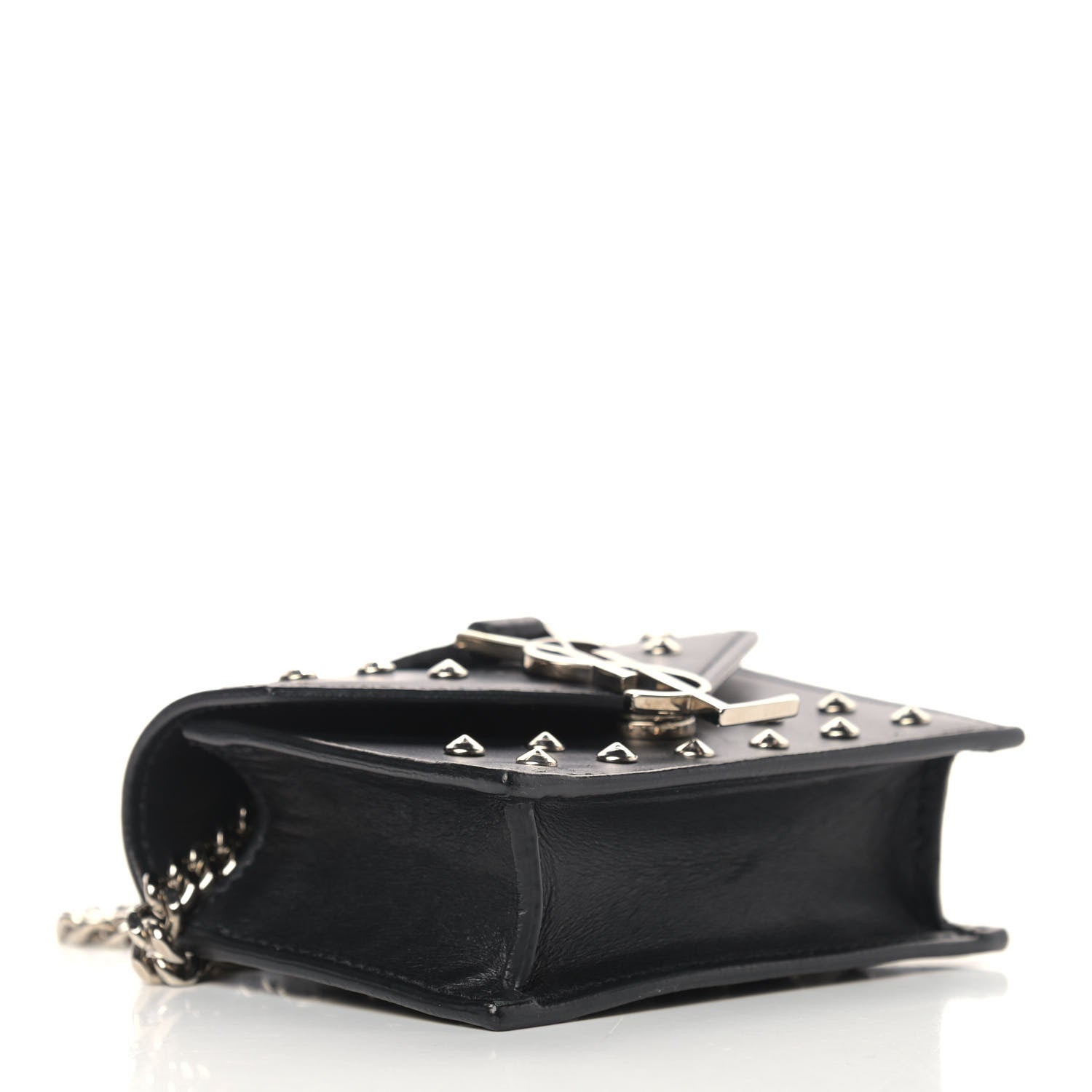 Saint Laurent Calfskin Monogram Studded Mini Candy Crossbody Black 4 of 11