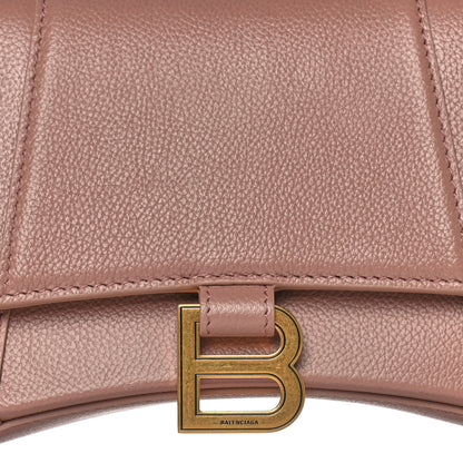 Balenciaga Grained Calfskin Small Hourglass Top Handle Bag Nude Beige 8 of 12