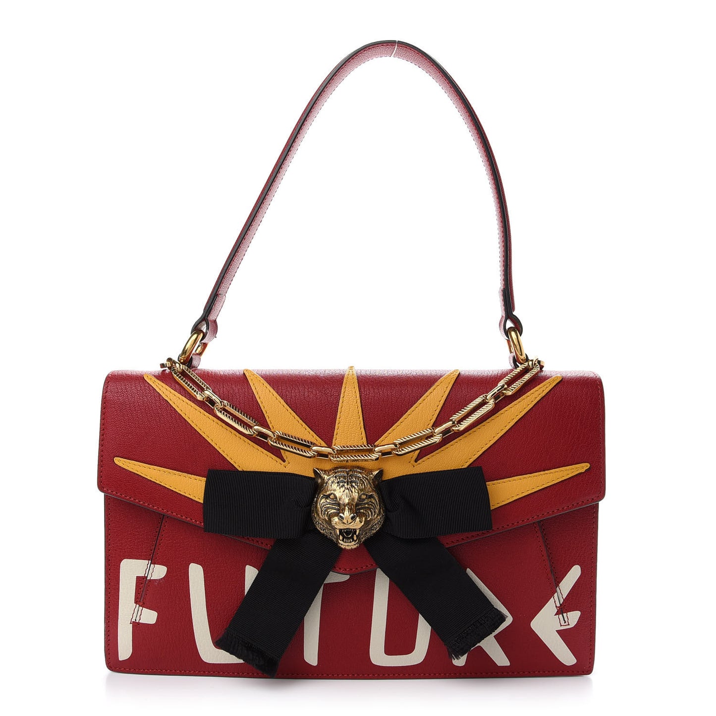 Calfskin Osiride Future Top Handle Bag Red