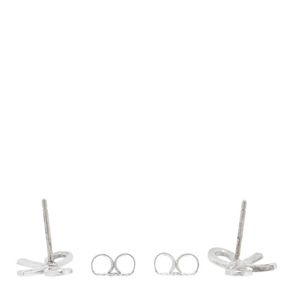 Tiffany Sterling Silver Bow Earrings 3 of 5
